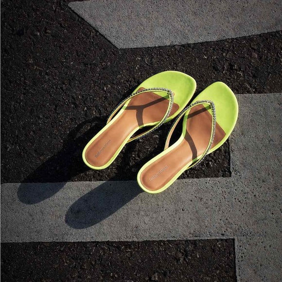 Reformation Shoes - Reformation Cleo Rhinestone Thong